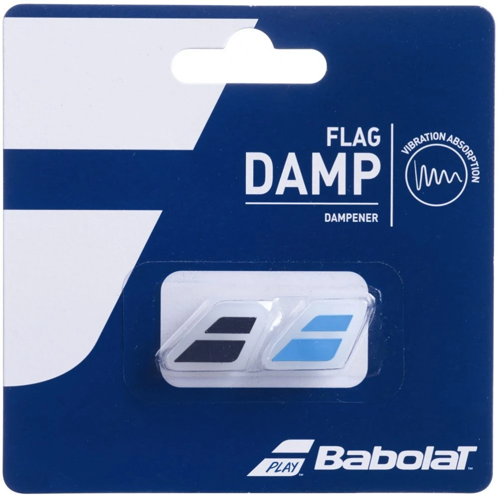 Antivibrateurs Babolat Flag Damp Bleu / Noir X 2 1 Antivibrateurs Babolat Flag Damp Bleu / Noir X 2