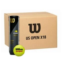 Carton 18 Tubes De 4 Balles Wilson US Open