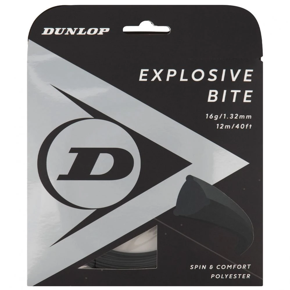 Cordage Dunlop Explosive Bite Noir 12m 1 Cordage Dunlop Explosive Bite Noir 12m