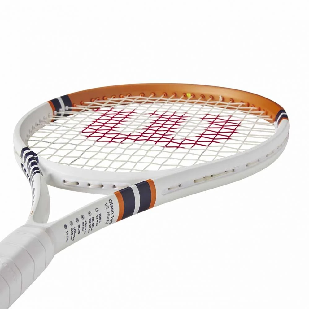 Raquette Wilson Clash 100 V2 Roland Garros 2023 (295g) 5 Raquette Wilson Clash 100 V2 Roland Garros 2023 (295g) – Image 5