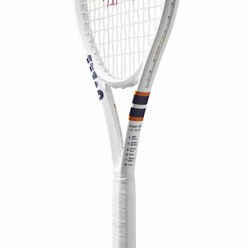 Raquette Wilson Clash 100 V2 Roland Garros 2023 (295g) 6 Raquette Wilson Clash 100 V2 Roland Garros 2023 (295g) – Image 6