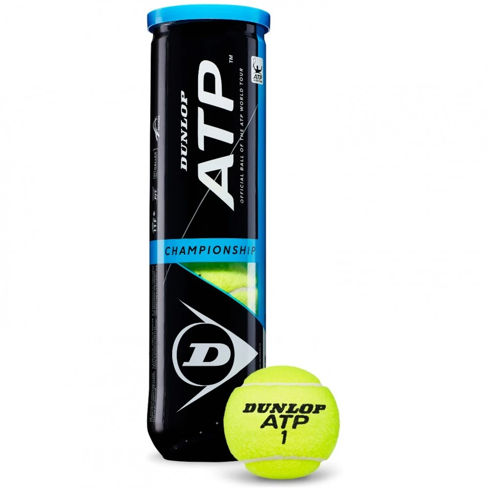 Tube De 4 Balles Dunlop ATP Championship 1 Tube De 4 Balles Dunlop ATP Championship
