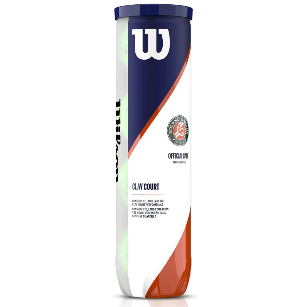 Tube De 4 Balles Wilson Roland Garros Clay Court 1 Tube De 4 Balles Wilson Roland Garros Clay Court